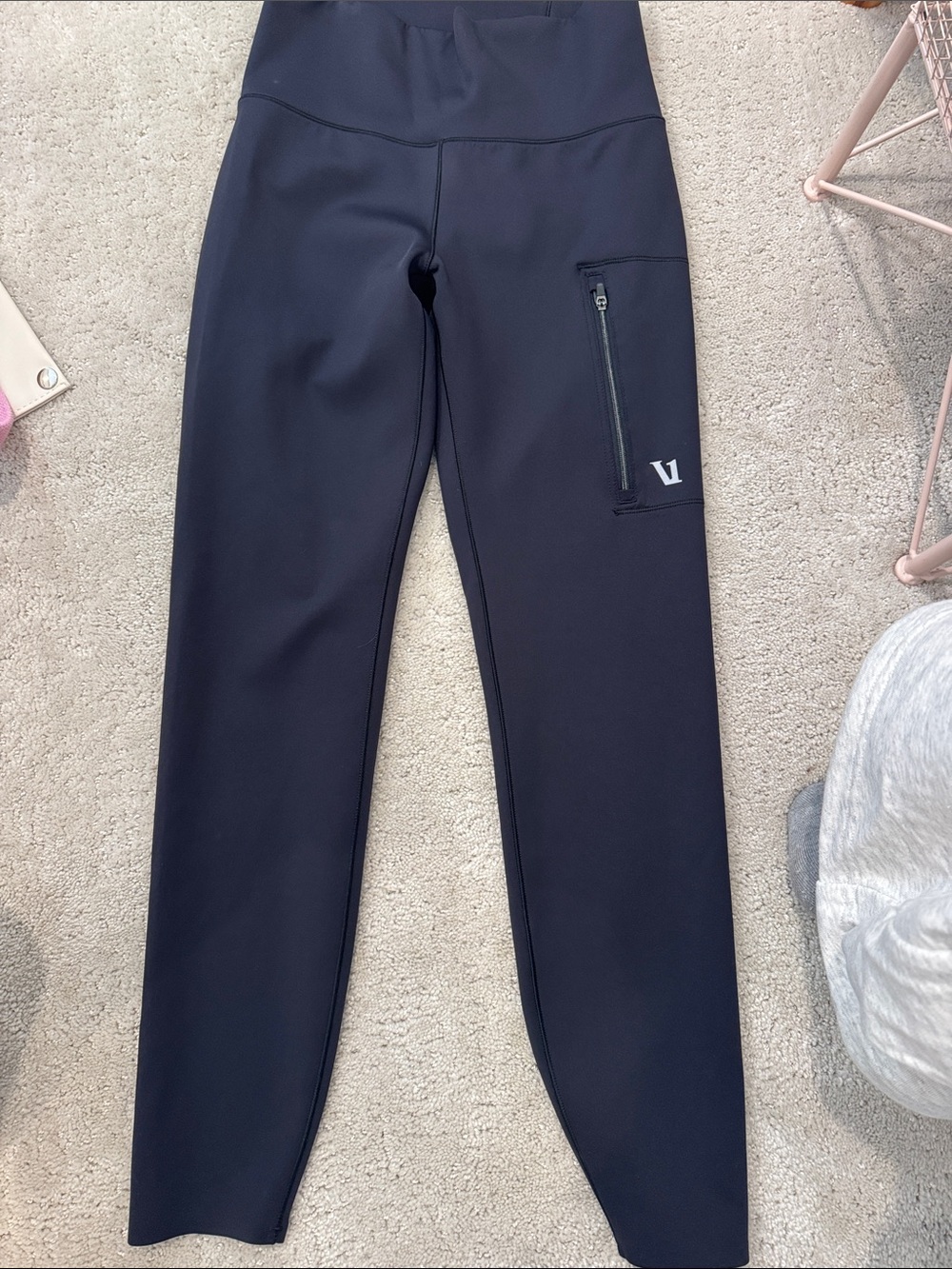 Black Performance Pants with Zip Pocket